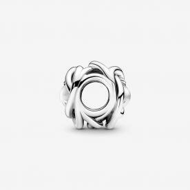 Pandora ékszer Áttetsző örökkévalóság körök ezüst charm 790064C01