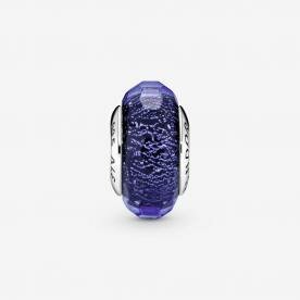 Pandora ékszer Színjátszó kék fazettált muránói üveg ezüst charm 791646