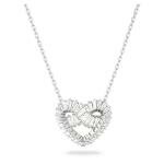 Swarovski Matrix ezüst színű nyakánc csavart szív kristály medállal 5647924