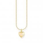 Thomas Sabo Aranyozott ezüst szív medál nyakláncon KE2234-413-39-L45v