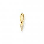 Thomas Sabo Fél pár aranyozott ezüst karika fülbevaló kulccsal CR701-414-14