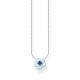 Thomas Sabo Kék virág ezüst nyaklánc tűzzománccal KE2185-496-1-L45V