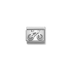 Nomination Bicikli cirkóniával ezüst színű charm