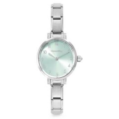 Nomination Paris ezüst színű zöld számlapos női óra
