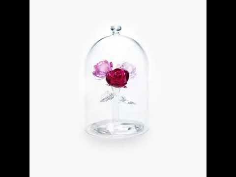 Rózsacsokor üveg búrában