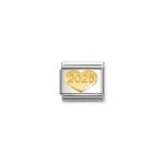 2025 szívben arany charm