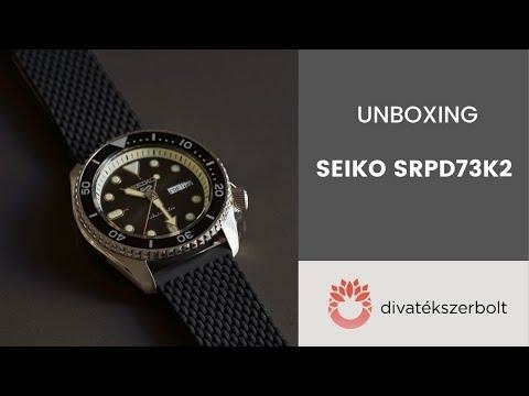 SEIKO 5 Sports szilikonszíjas férfi karóra - SRPD73K2