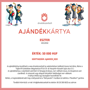 Ajándékkártya ballagásra