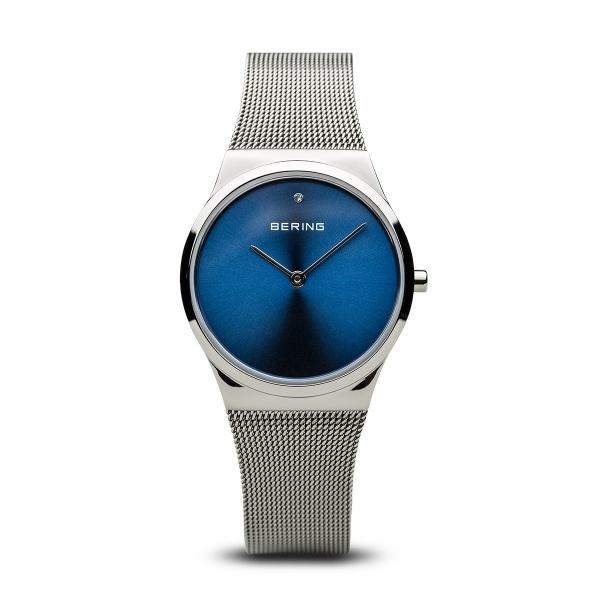 Bering Classic acél női óra kék számlappal 12130-007