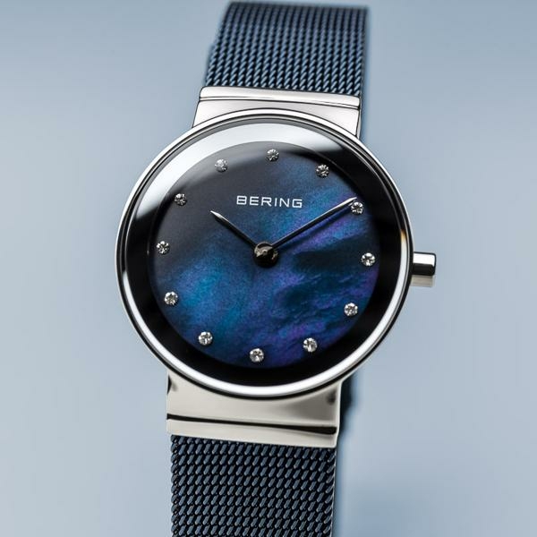 Bering Classic kék női óra antracit tokkal 10126-307