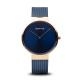 Bering Classic kék rozé óra kék számlappal 14539-367