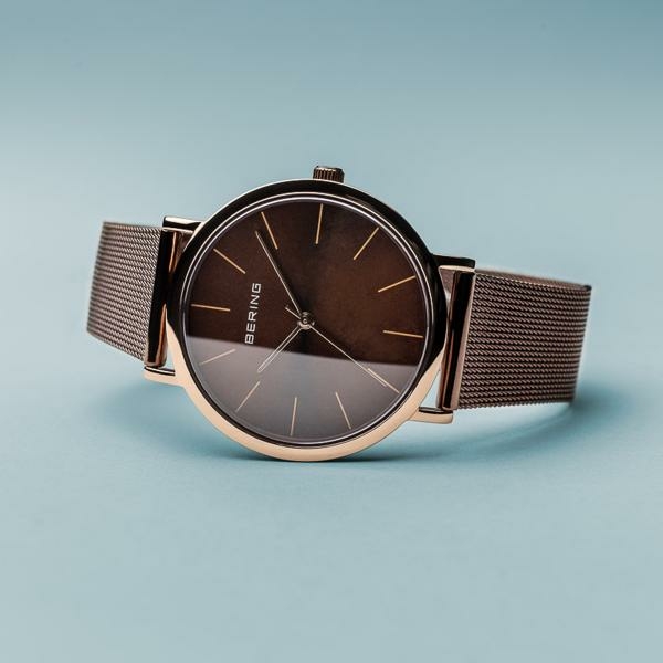 Bering Classic rozé barna női óra 13436-265