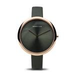Bering Classic rozé női óra zöld szatén szíjjal 12240-667