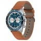 Boss Santiago barna bőrszíjas dual time férfi óra 1513860