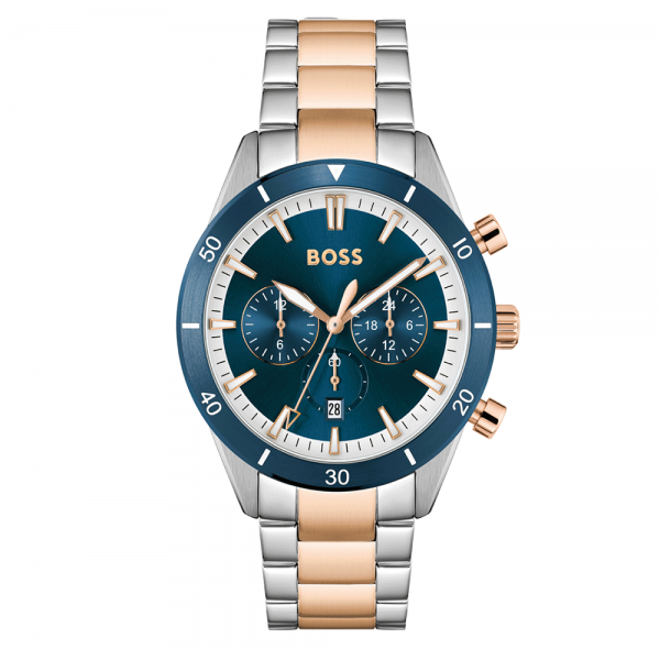 Boss Santiago dual time férfi óra 1513937
