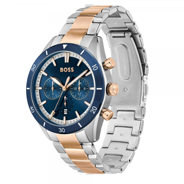 Boss Santiago dual time férfi óra 1513937
