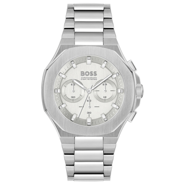 Boss Taper ezüst színű férfi kronográf óra 1514087