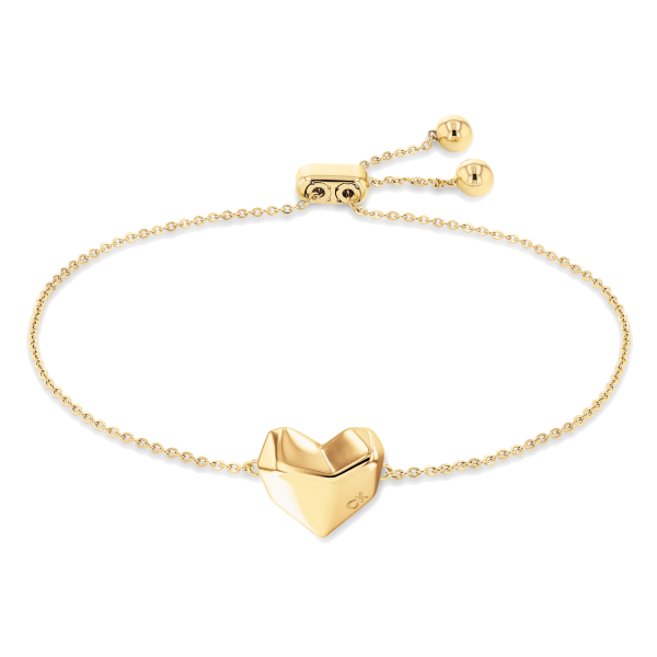 Calvin Klein  Arany színű karkötő szív medállal 35000039