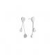 Calvin Klein Ezüst színű függő fülbevaló kristállyal 35000211