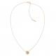 Calvin Klein Rozé színű nyaklánc kör alakú kis medállal cirkóniával 35000145