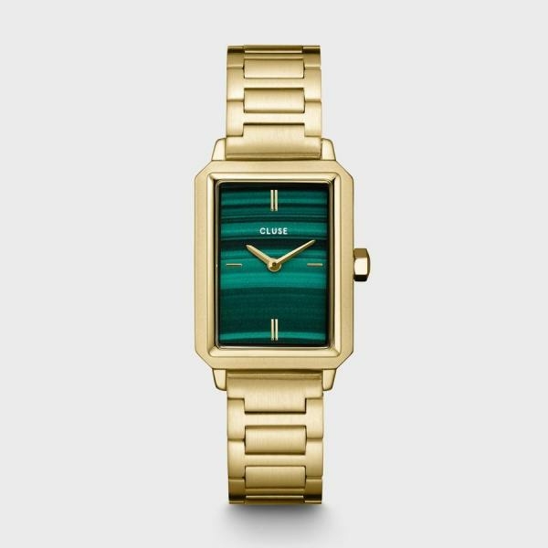 Cluse Fluett arany színű női óra zöld számlappal CW11502