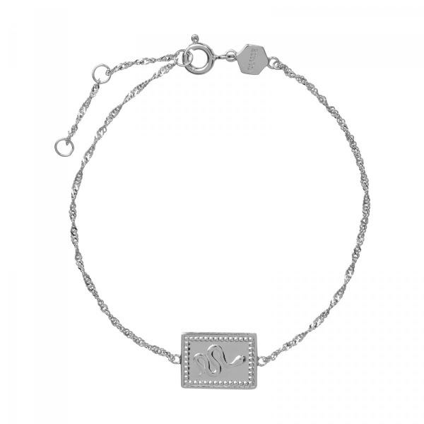 Cluse Force tropicale twisted chain ezüst karkötő CLJ12022