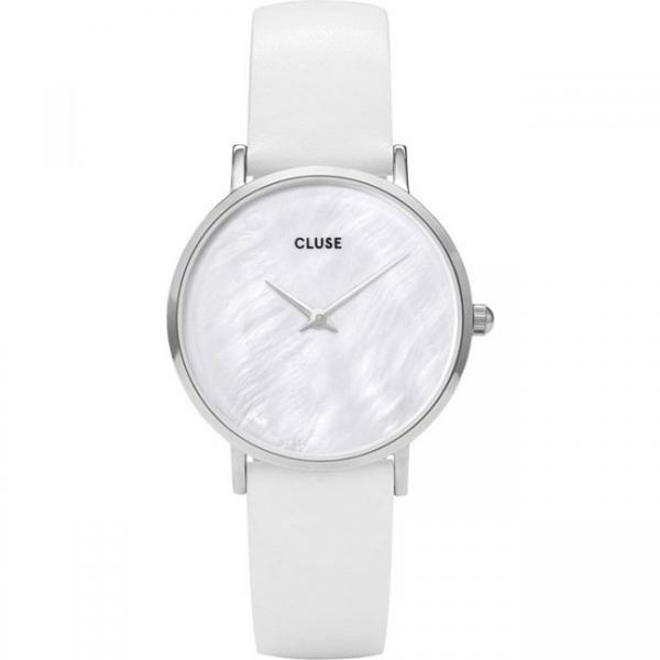 Cluse Le Perle fehér bőr női óra CL30060