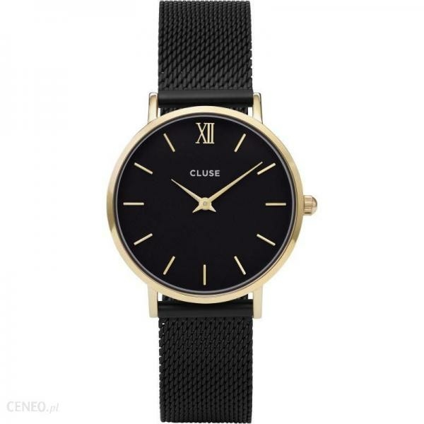 Cluse Minuit fekete arany női óra CL30026