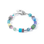 Coeur de Lion  GeoCUBE Iconic ezüst-pasztell karkötő 2838/30-1580