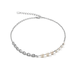 Coeur de Lion Acél tenyésztett gyöngy nyaklánc 1101/10-1417