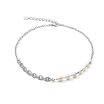 Coeur de Lion Acél tenyésztett gyöngy nyaklánc 1101/10-1417