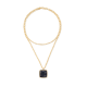 Coeur de Lion Amulet square arany-fekete nyaklánc 1201/10-1316