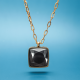 Coeur de Lion Amulet square arany-fekete nyaklánc 1201/10-1316