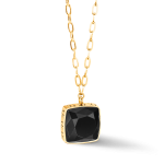 Coeur de Lion Amulet square arany-fekete nyaklánc 1201/10-1316