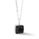 Coeur de Lion Amulet square ezüst-fekete nyaklánc 1201/10-1317