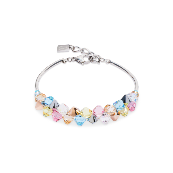 Coeur de Lion Dancing Crystals ezüst-pasztell karkötő 2038/30-1522