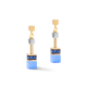 Coeur de Lion GeoCUBE arany színű kék fülbevaló swarovski kristályokkal 2839/21-0716
