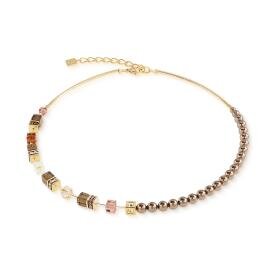 Coeur de Lion GeoCUBE fusion pearl mocha mousse nyaklánc 5086/10-1100