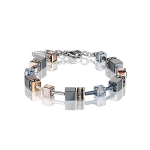 Coeur de Lion GeoCUBE hematit rozé swarovski karkötő 4015/30-0730