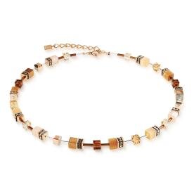 Coeur de Lion GeoCUBE iconic pearl mocha mousse nyaklánc 2838/10-1100