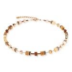 Coeur de Lion GeoCUBE iconic pearl mocha mousse nyaklánc 2838/10-1100