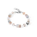 Coeur de Lion GeoCUBE rozé hematit ásvány karkötő 4017/30-0235
