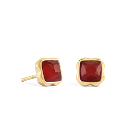 Coeur de Lion Januári születésköves vörös achát-arany fülbevaló 1301/21-0300