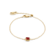 Coeur de Lion Januári születésköves vörös achát-arany karkötő 1301/30-0300