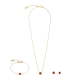 Coeur de Lion Januári születésköves vörös achát-arany nyaklánc 1301/10-0300
