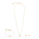 Coeur de Lion Júniusi születésköves krém jáde-arany fülbevaló 1301/21-1424