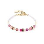 Coeur de Lion Mini cubes magenta karkötő 4565/30-0422
