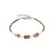 Coeur de Lion Mini cubes mocha mousse karkötő 4567/30-1100