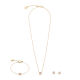 Coeur de Lion Októberi születésköves rózsakvarc-arany fülbevaló 1301/21-1920