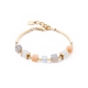Coeur de Lion Szürke barack arany karkötő 4425/30-1229